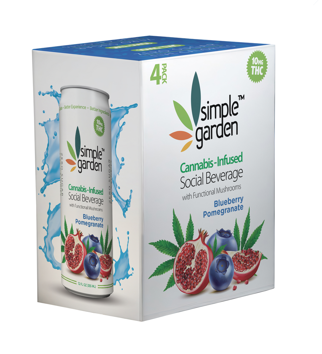 "Blueberry Pomegranate" THC-Infused Social Beverage (4pk)