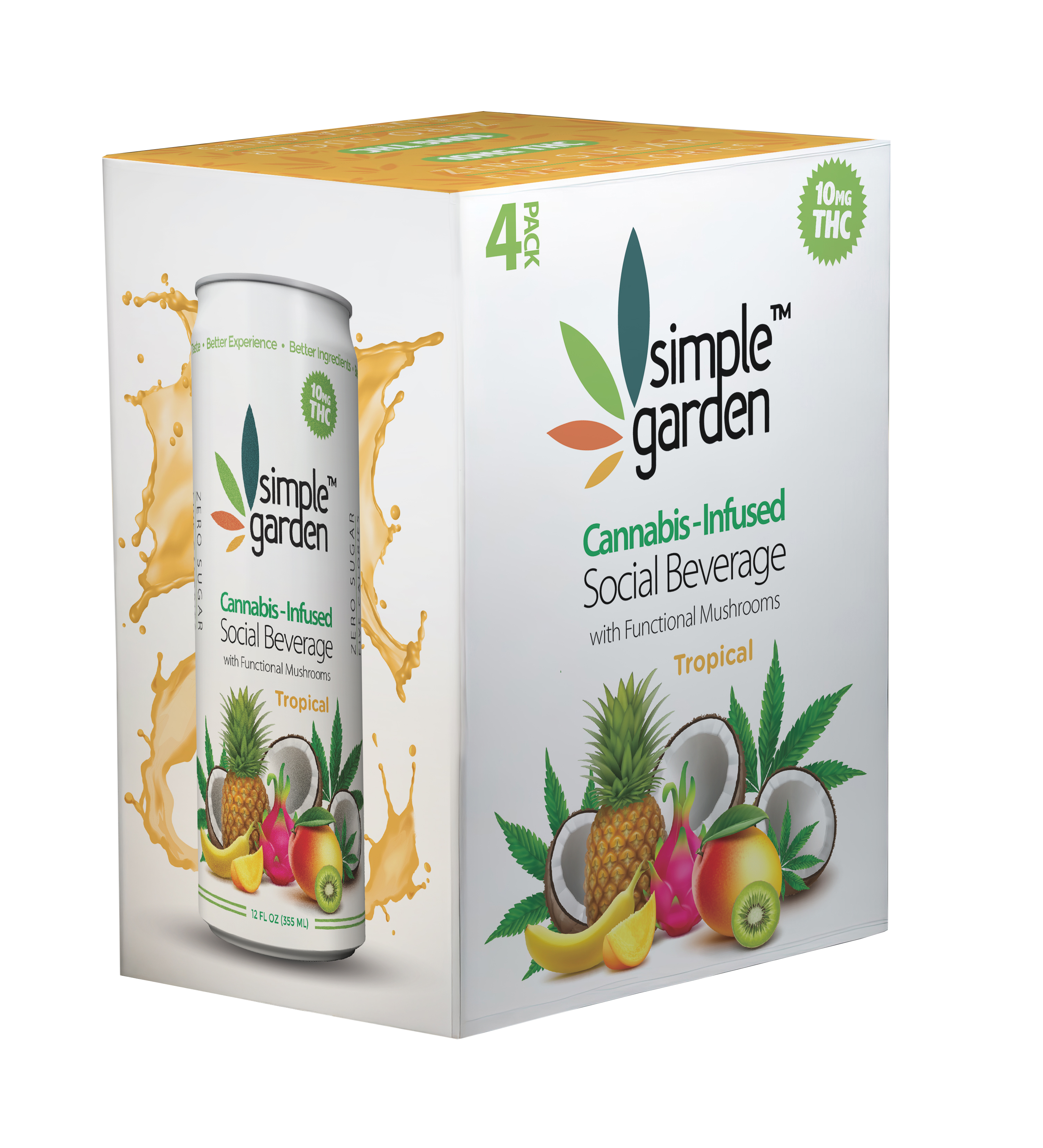 "Tropical" THC-Infused Social Beverage (4pk)